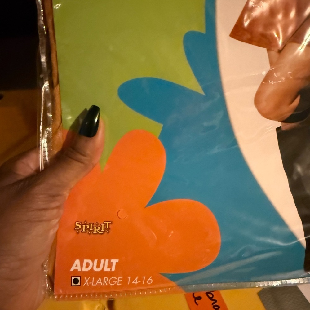 Spirit Adult Costume in Blue and Orange - Picture 2 of 2